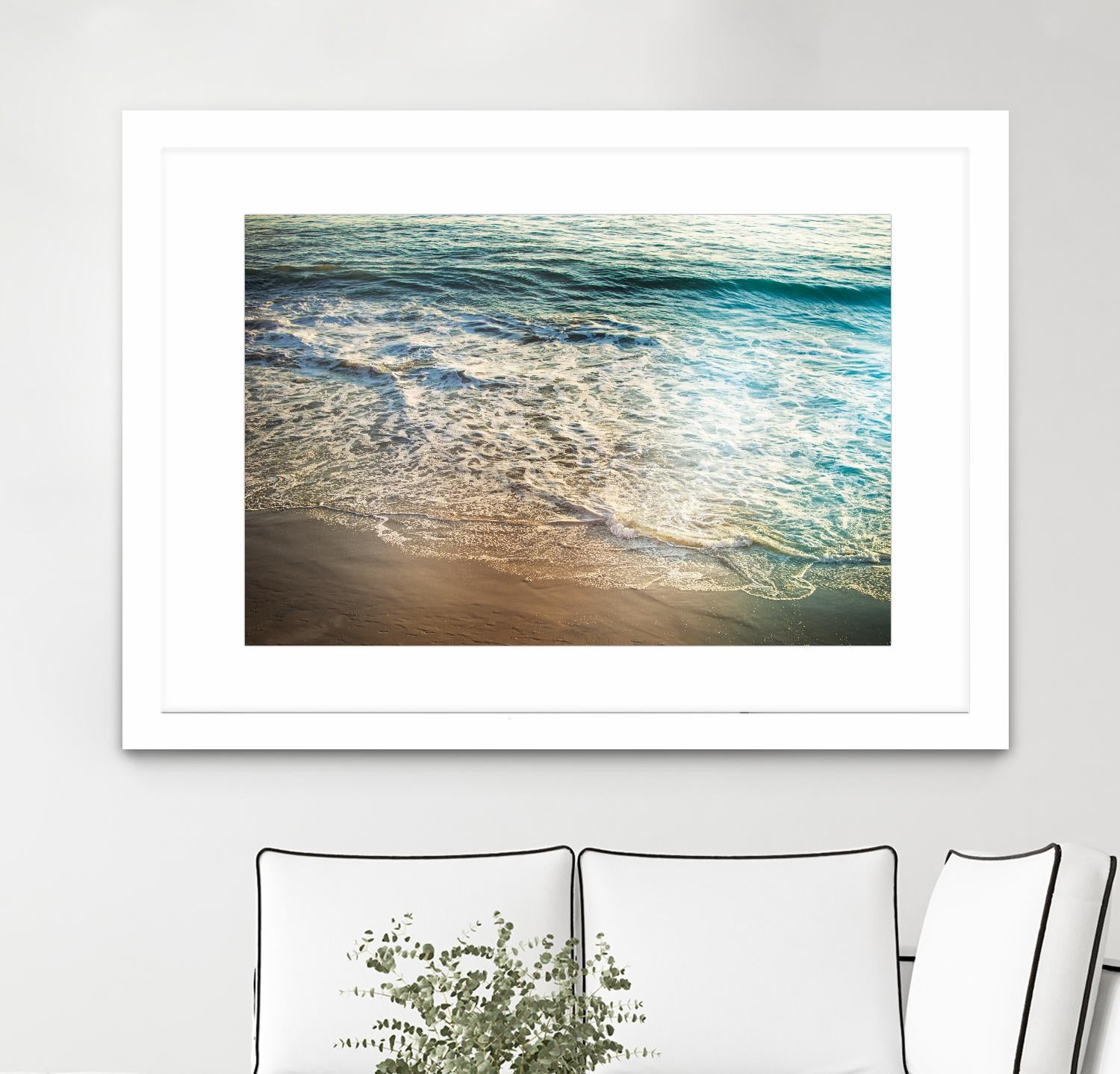 First Light III by Elizabeth Urquhart on GIANT ART - brown sea scene