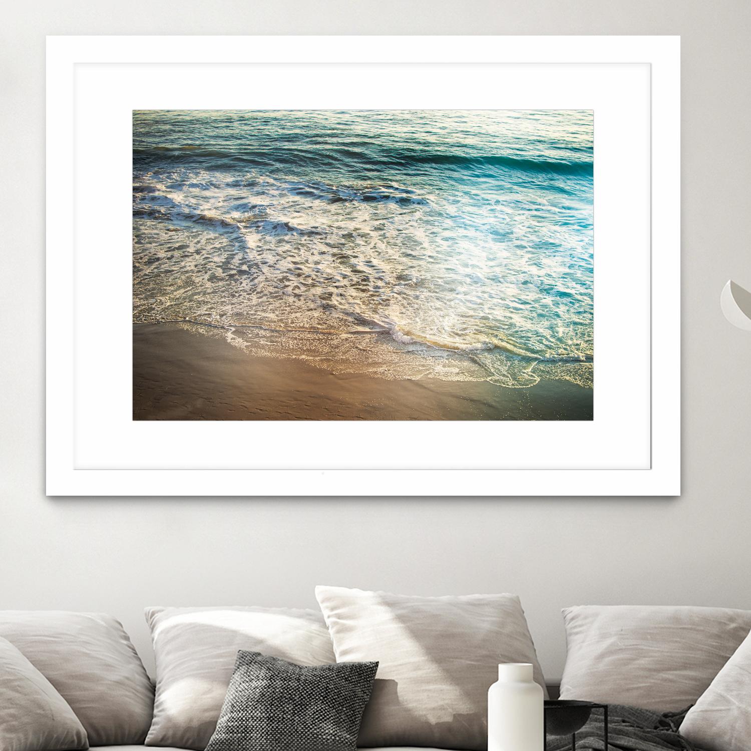First Light III by Elizabeth Urquhart on GIANT ART - brown sea scene