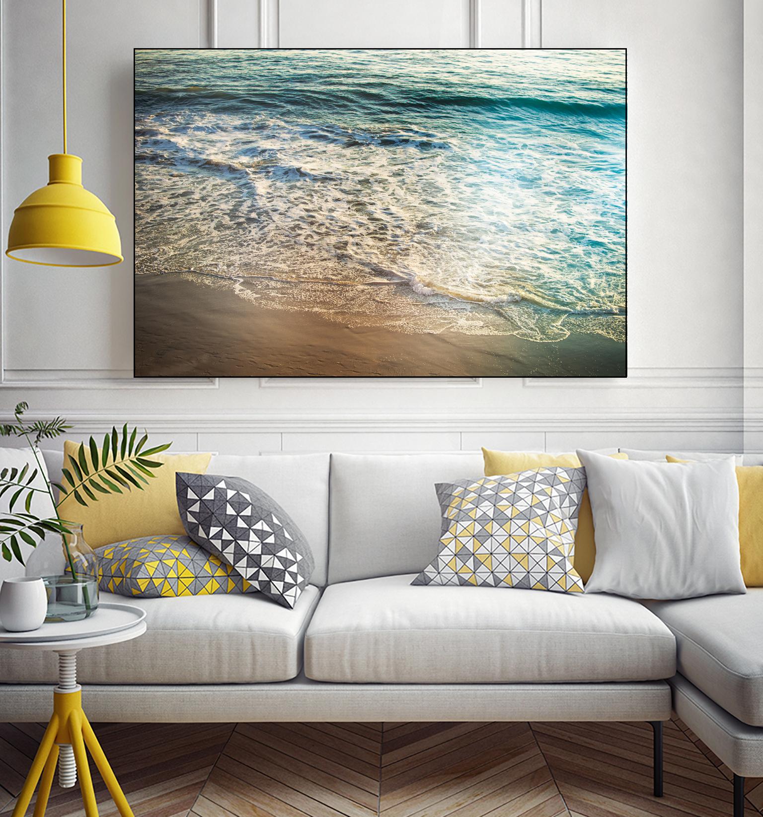 First Light III by Elizabeth Urquhart on GIANT ART - brown sea scene