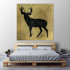 Golden Lodge I by James Wiens on GIANT ART - black animals