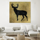 Golden Lodge I by James Wiens on GIANT ART - black animals