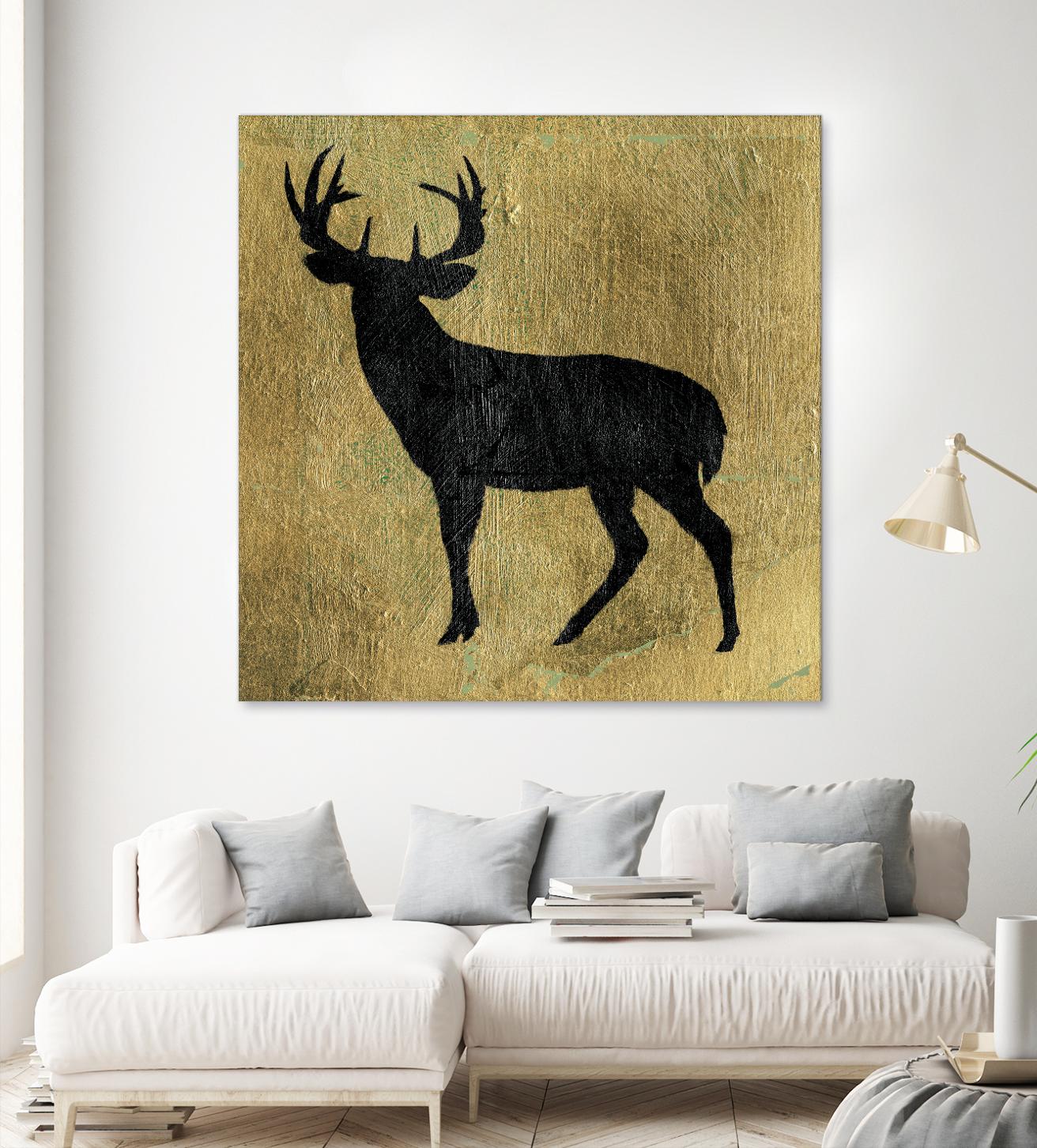 Golden Lodge I by James Wiens on GIANT ART - black animals