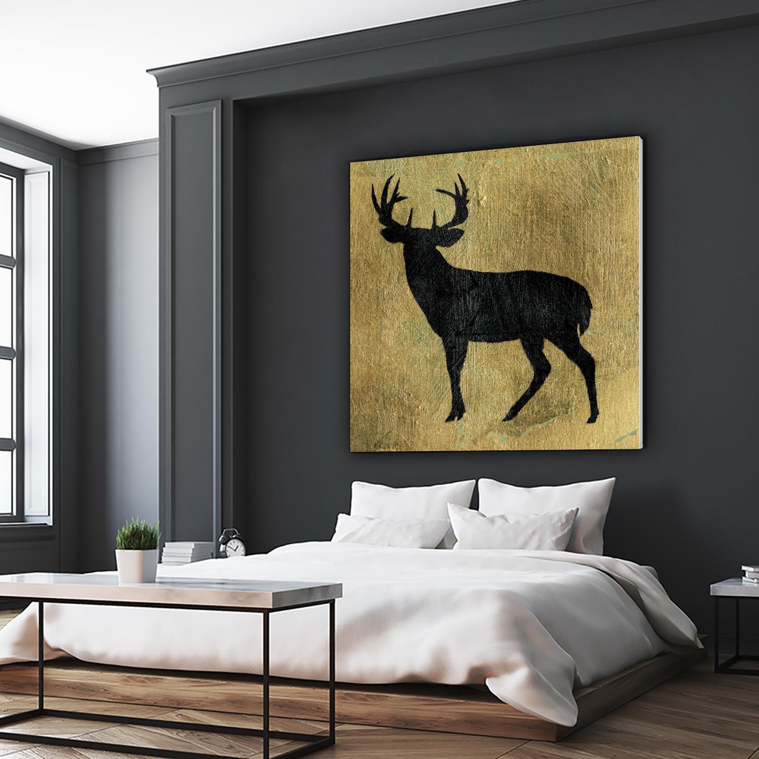 Golden Lodge I by James Wiens on GIANT ART - black animals