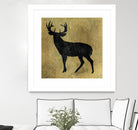 Golden Lodge I by James Wiens on GIANT ART - black animals