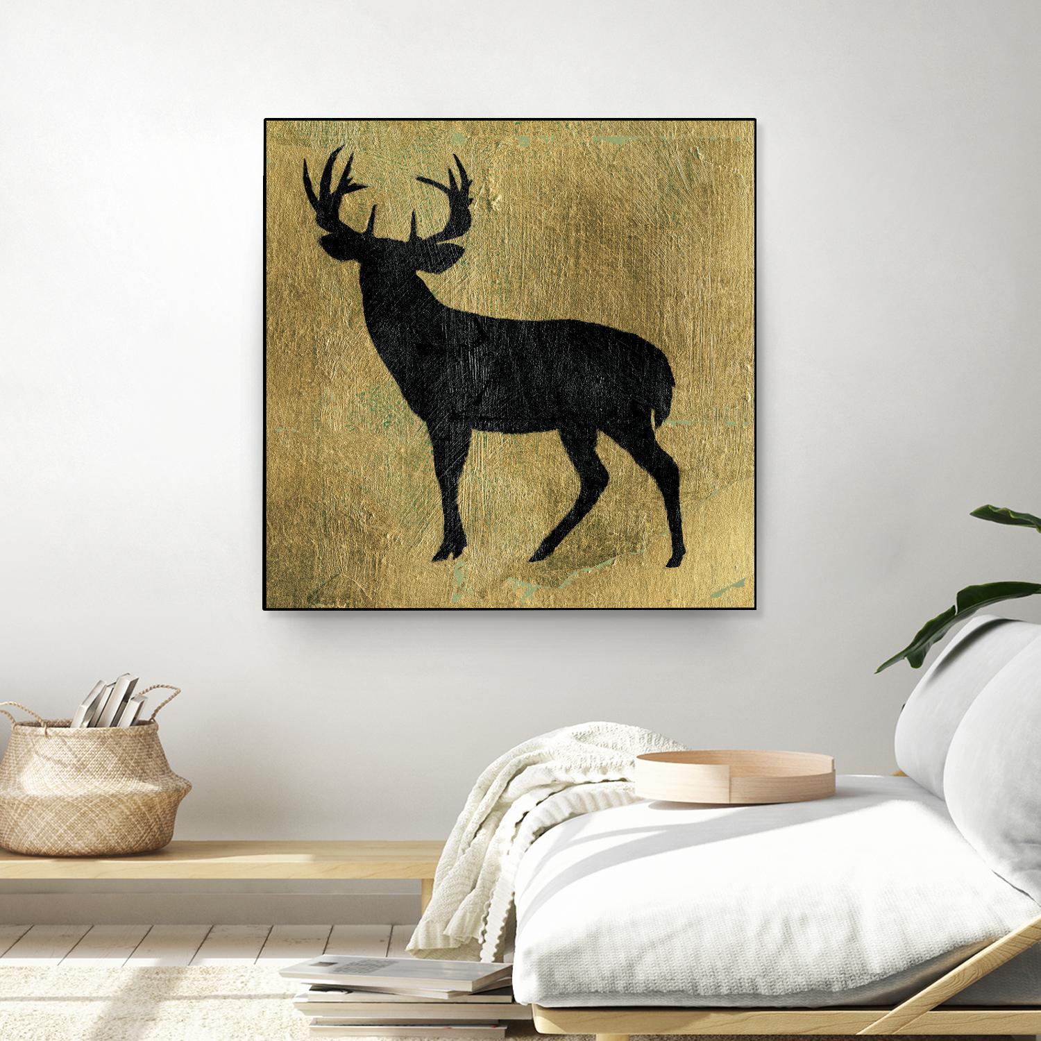 Golden Lodge I by James Wiens on GIANT ART - black animals