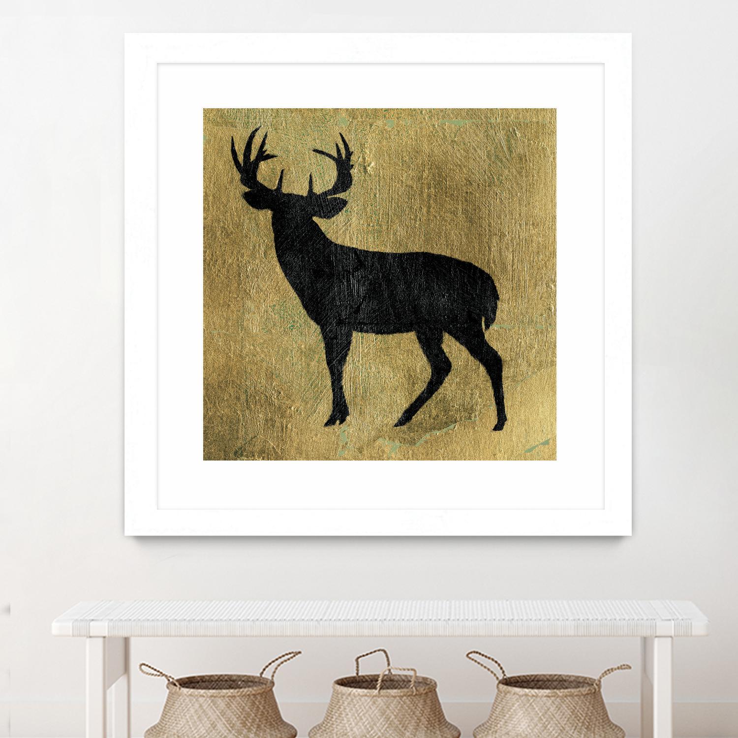 Golden Lodge I by James Wiens on GIANT ART - black animals