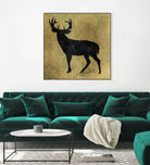 Golden Lodge I by James Wiens on GIANT ART - black animals