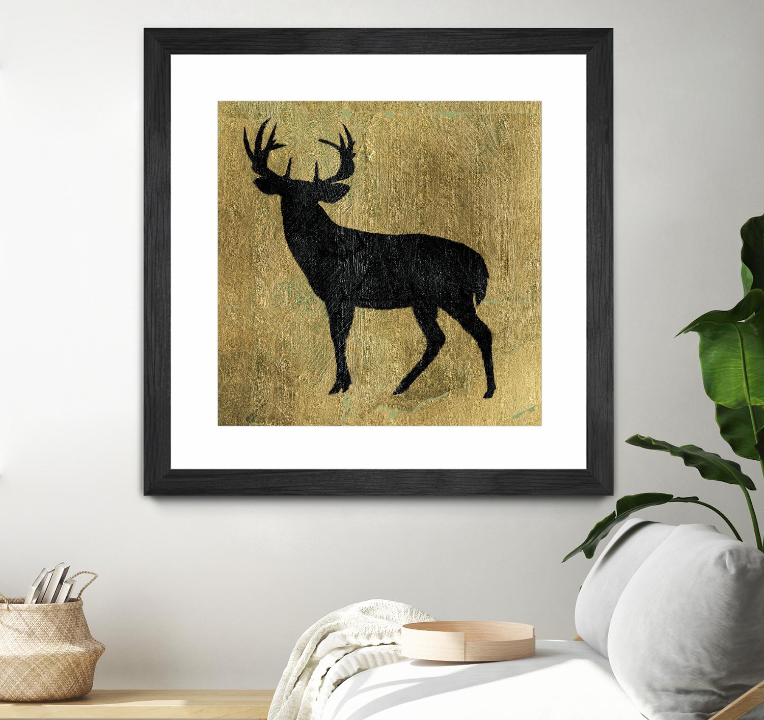 Golden Lodge I by James Wiens on GIANT ART - black animals