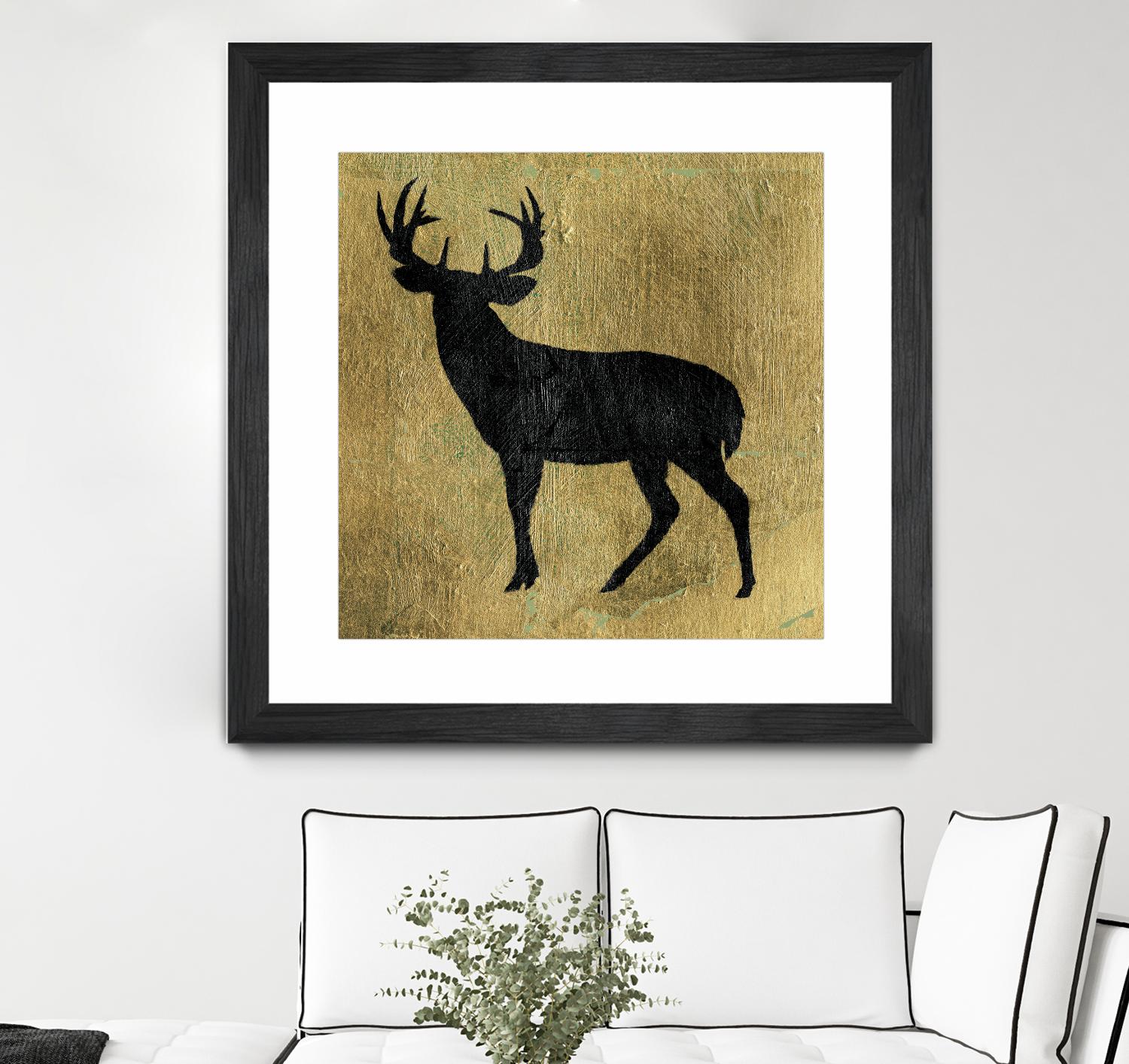 Golden Lodge I by James Wiens on GIANT ART - black animals