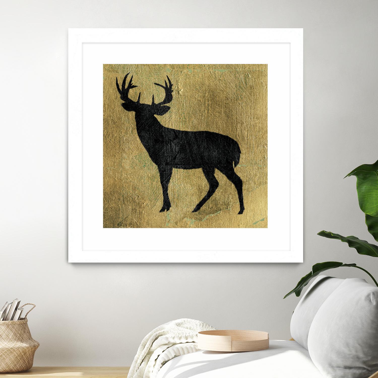 Golden Lodge I by James Wiens on GIANT ART - black animals