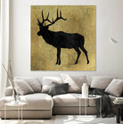 Golden Lodge IV by James Wiens on GIANT ART - black animals