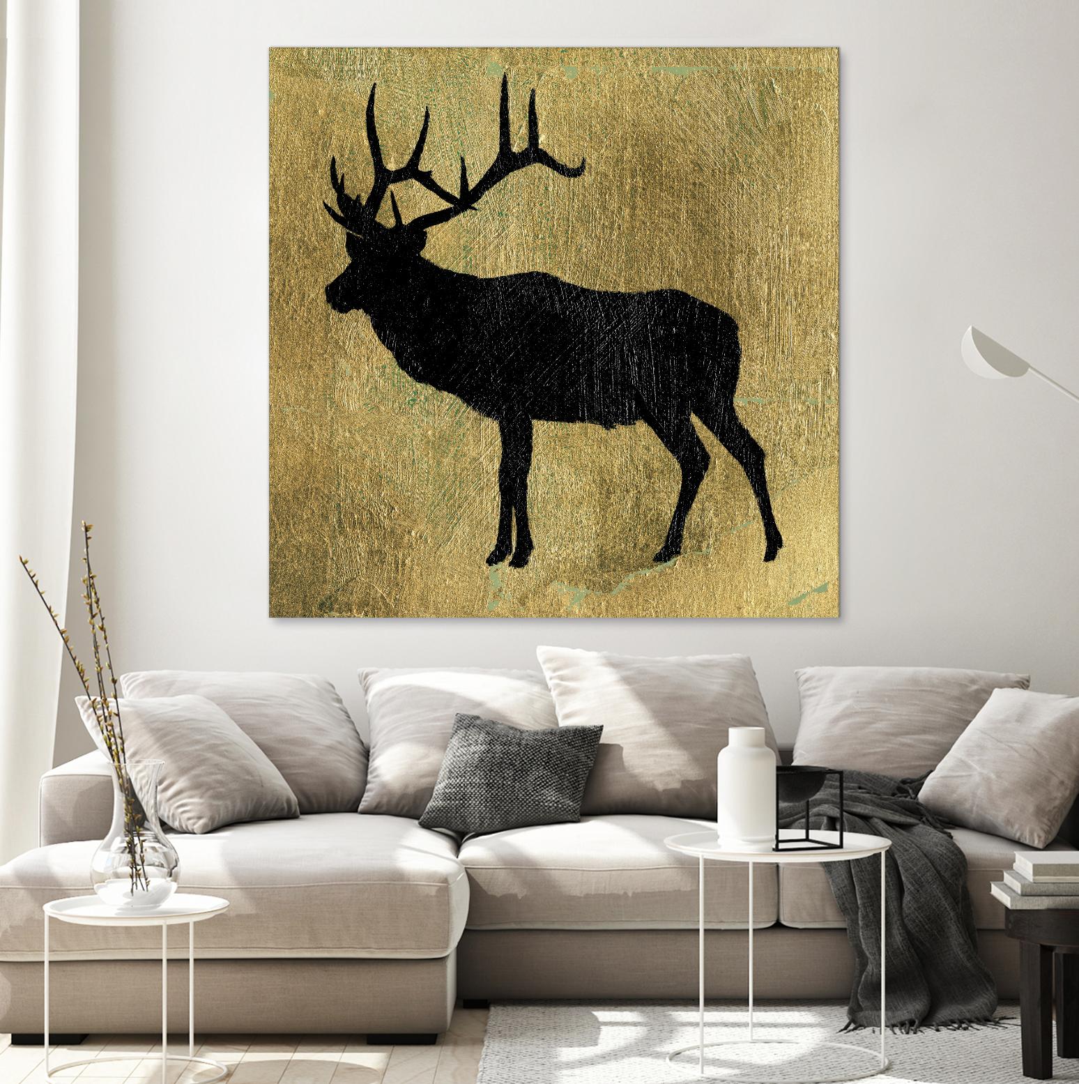 Golden Lodge IV by James Wiens on GIANT ART - black animals