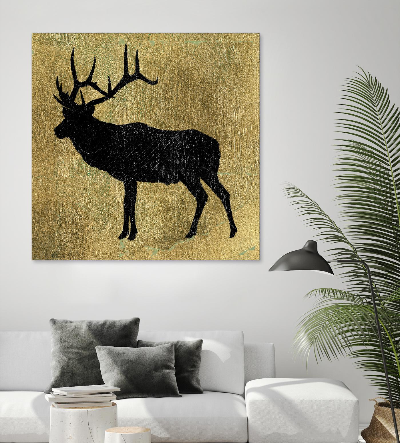 Golden Lodge IV by James Wiens on GIANT ART - black animals