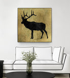 Golden Lodge IV by James Wiens on GIANT ART - black animals