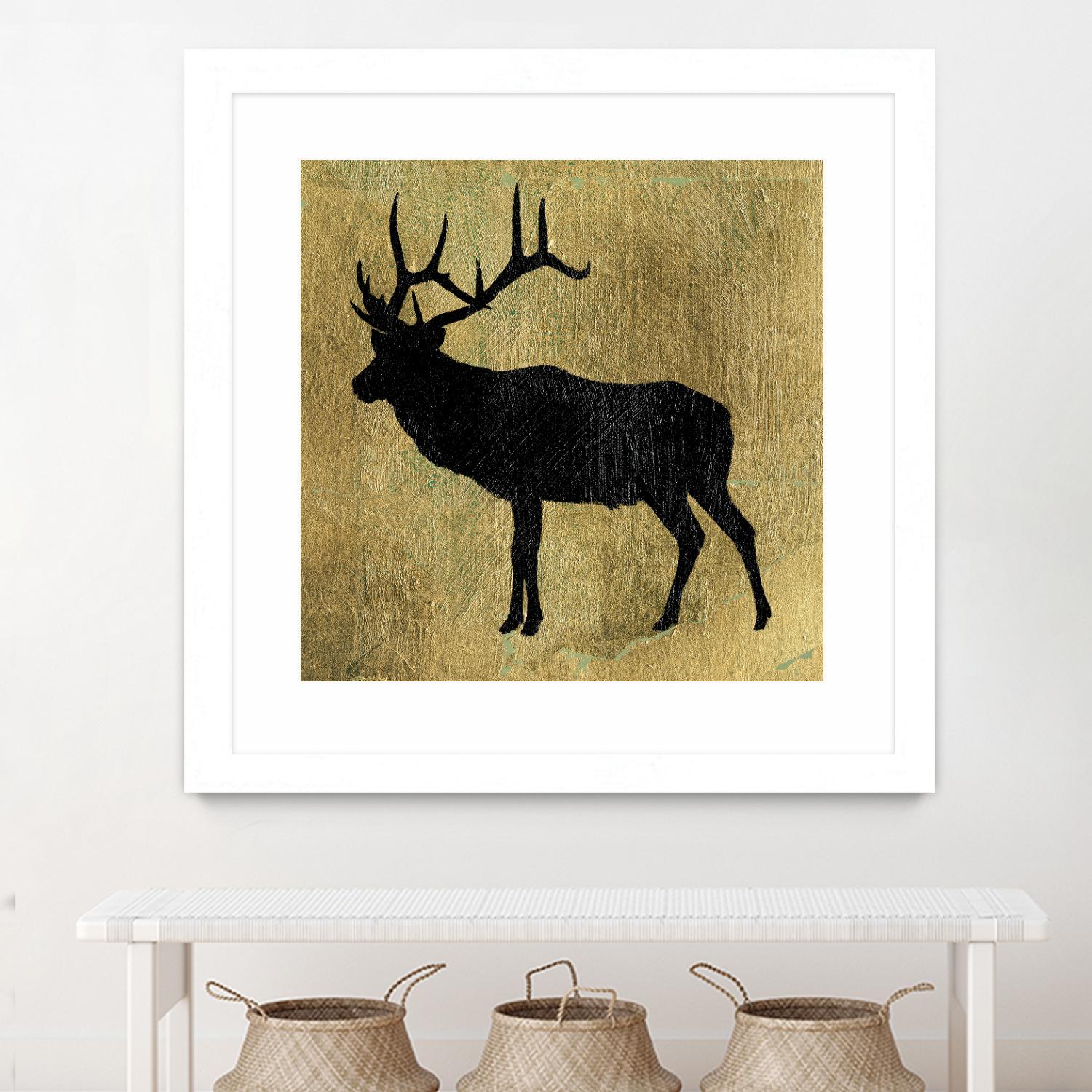 Golden Lodge IV by James Wiens on GIANT ART - black animals