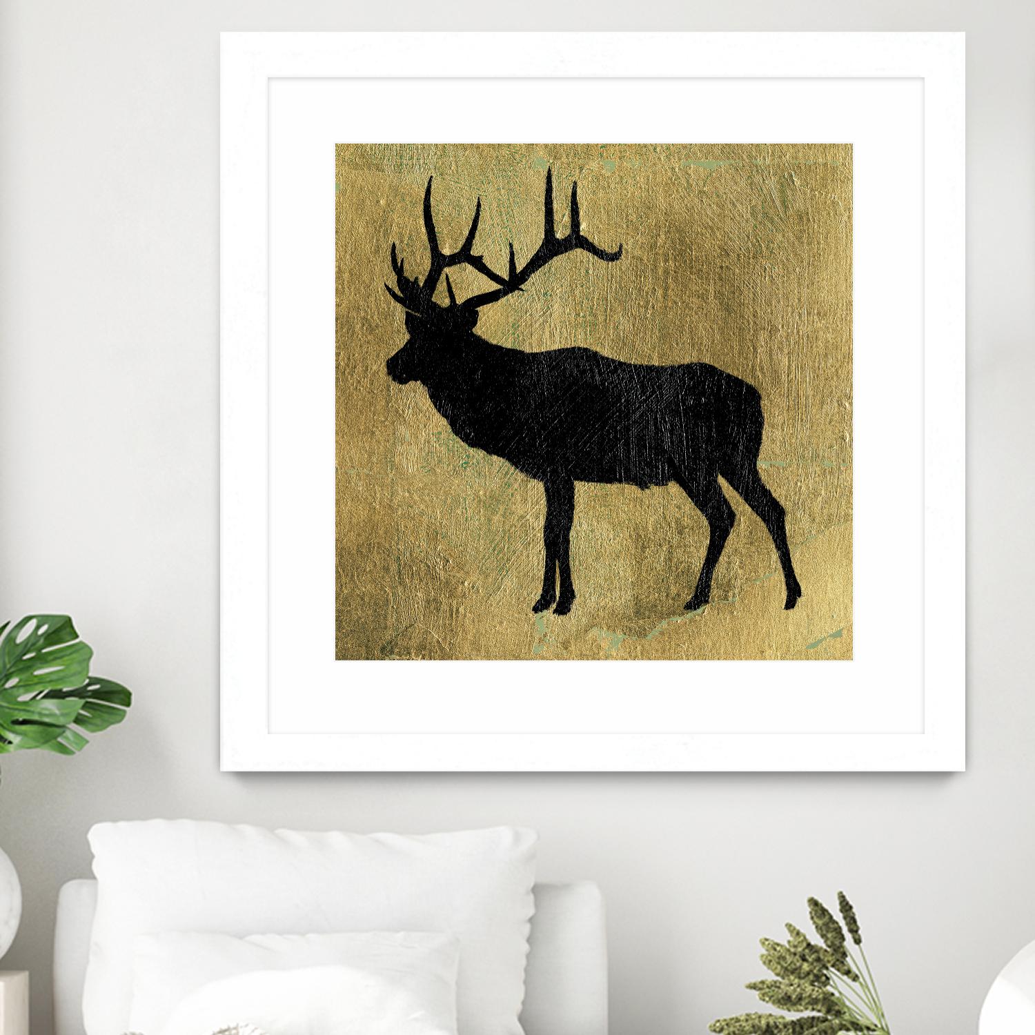 Golden Lodge IV by James Wiens on GIANT ART - black animals