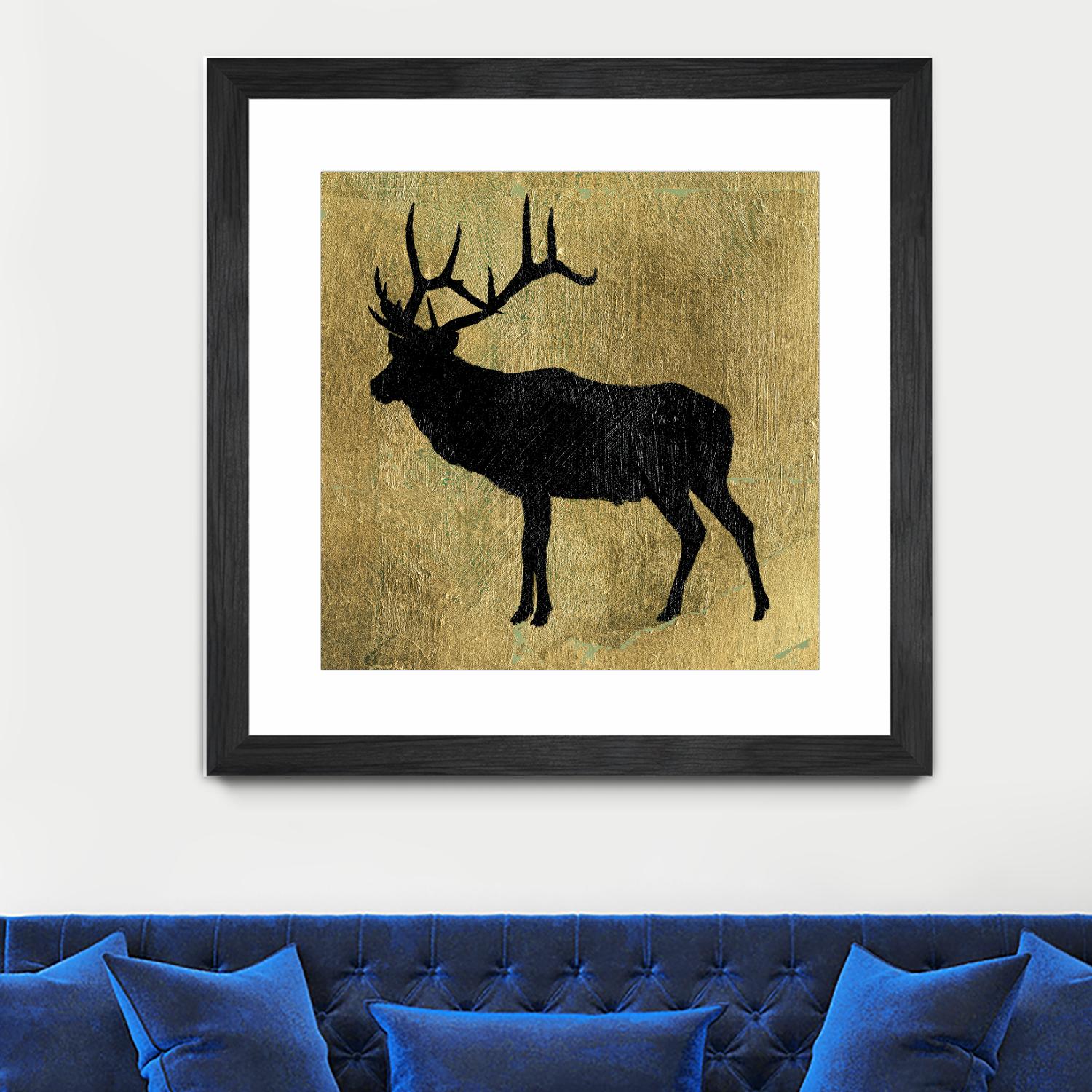 Golden Lodge IV by James Wiens on GIANT ART - black animals