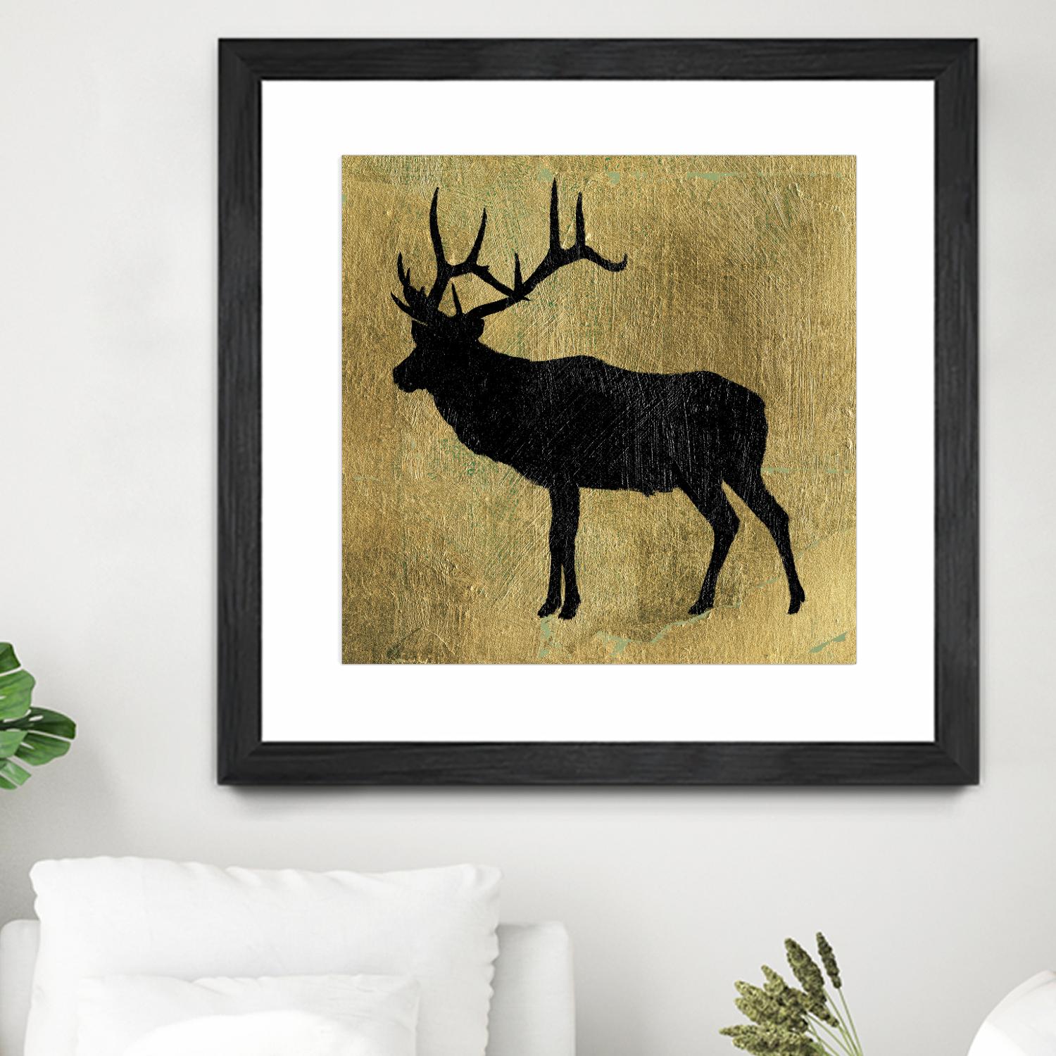 Golden Lodge IV by James Wiens on GIANT ART - black animals