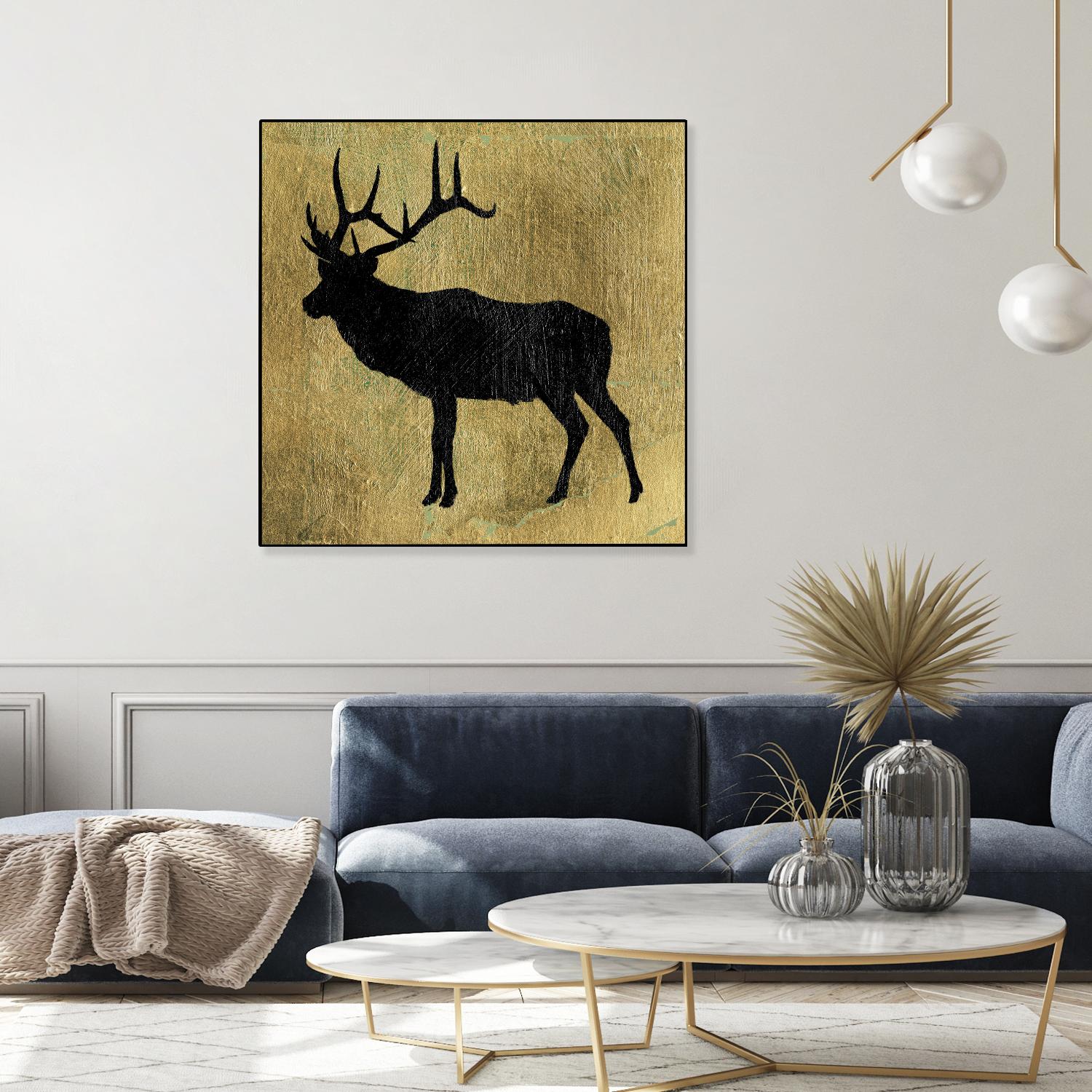 Golden Lodge IV by James Wiens on GIANT ART - black animals