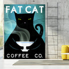 Cat Coffee no City by Ryan Fowler on GIANT ART - black animals