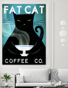 Cat Coffee no City by Ryan Fowler on GIANT ART - black animals