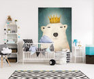 Polar King by Ryan Fowler on GIANT ART - gold art for kids polar bear