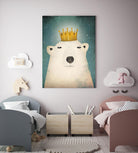 Polar King by Ryan Fowler on GIANT ART - gold art for kids polar bear