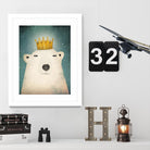 Polar King by Ryan Fowler on GIANT ART - gold art for kids polar bear