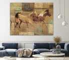 Wild Horses I by Portfolio on GIANT ART - beige animals