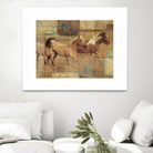 Wild Horses I by Portfolio on GIANT ART - beige animals