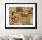 Wild Horses I by Portfolio on GIANT ART - beige animals