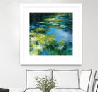Water Lilies II by Julia Purinton on GIANT ART - green garden