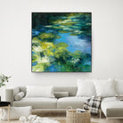 Water Lilies II by Julia Purinton on GIANT ART - green garden
