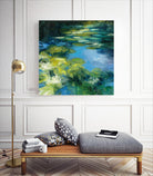 Water Lilies II by Julia Purinton on GIANT ART - green garden