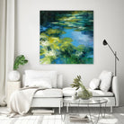 Water Lilies II by Julia Purinton on GIANT ART - green garden