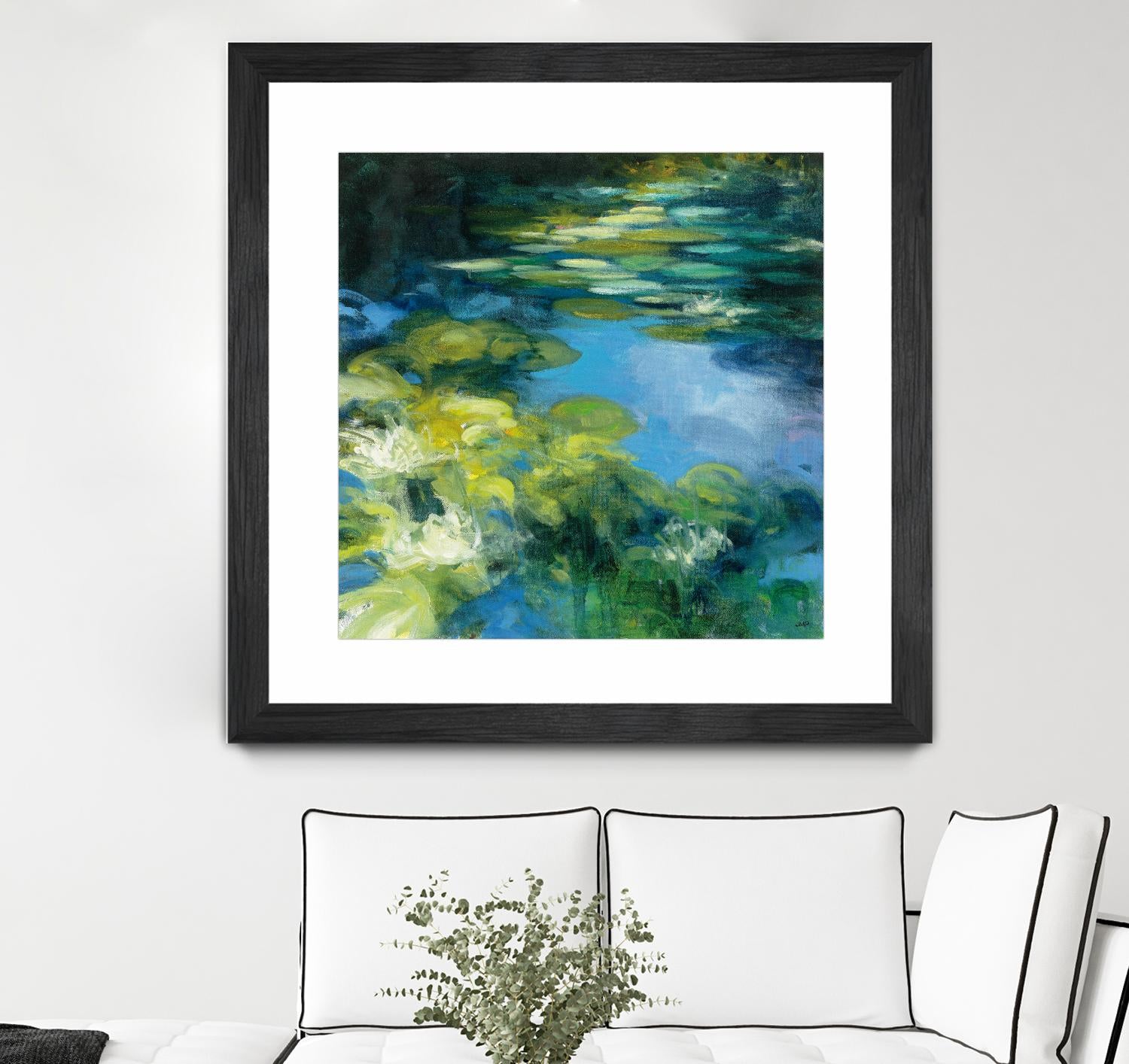 Water Lilies II by Julia Purinton on GIANT ART - green garden