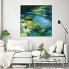 Water Lilies II by Julia Purinton on GIANT ART - green garden