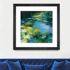 Water Lilies II by Julia Purinton on GIANT ART - green garden