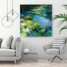 Water Lilies II by Julia Purinton on GIANT ART - green garden