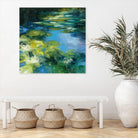Water Lilies II by Julia Purinton on GIANT ART - green garden