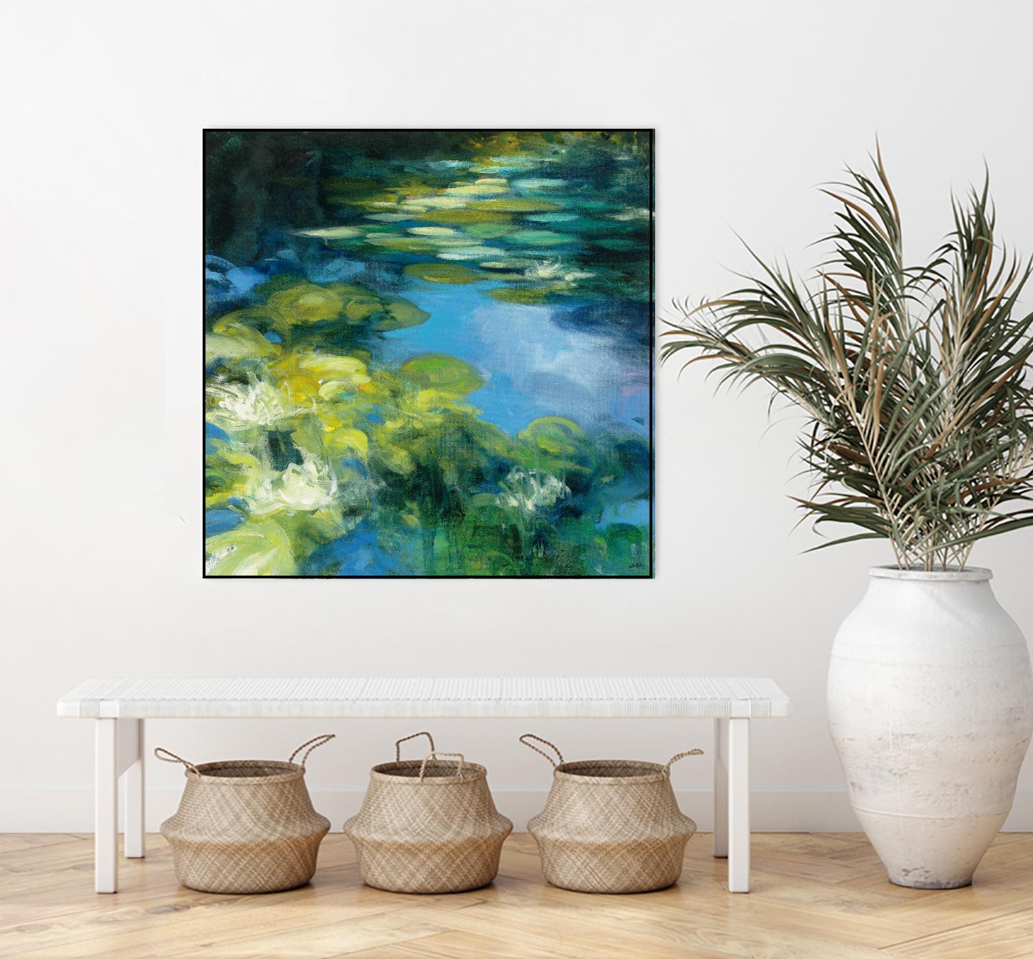 Water Lilies II by Julia Purinton on GIANT ART - green garden