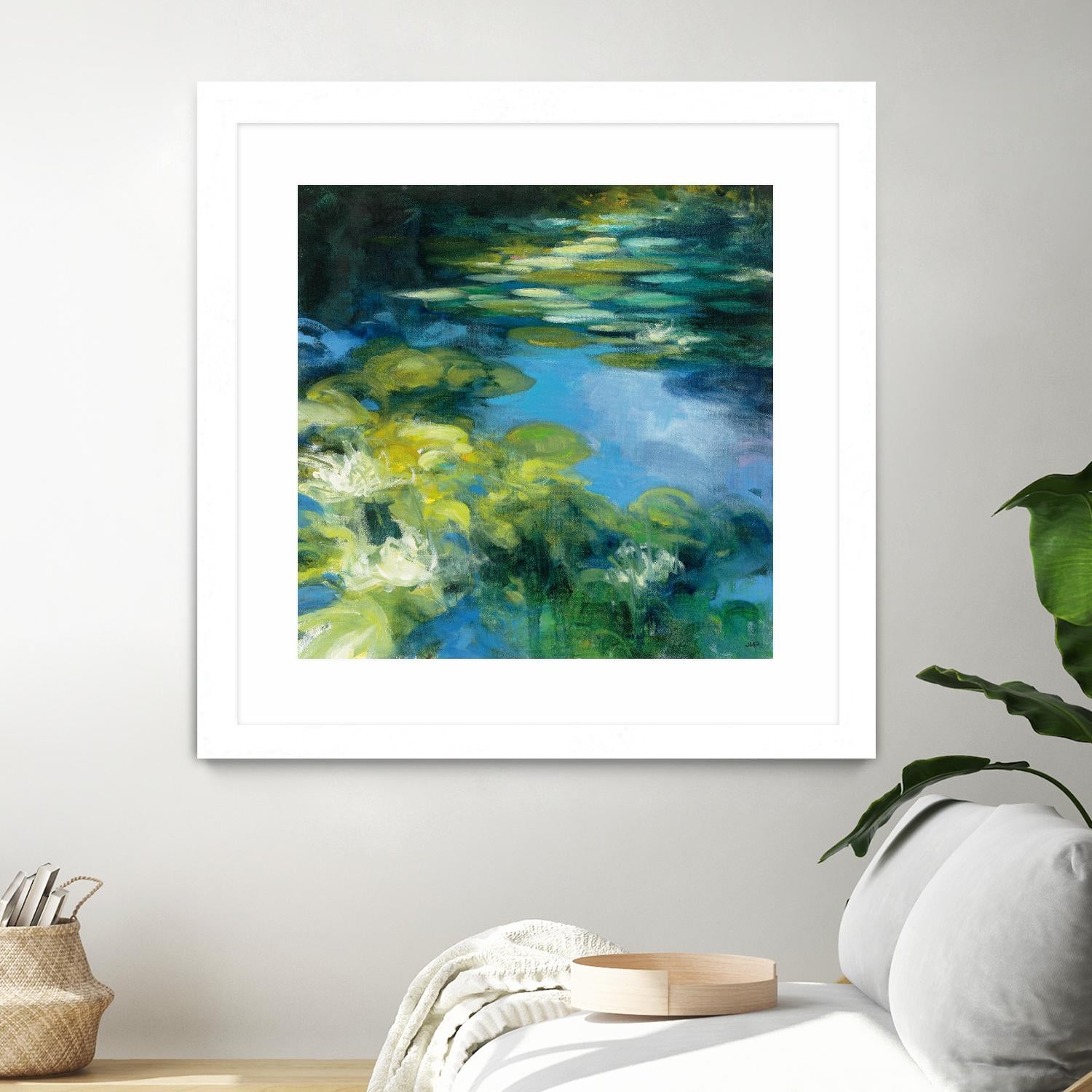 Water Lilies II by Julia Purinton on GIANT ART - green garden
