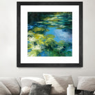 Water Lilies II by Julia Purinton on GIANT ART - green garden