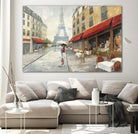 Morning in Paris by Avery Tillmon on GIANT ART - red city scene
