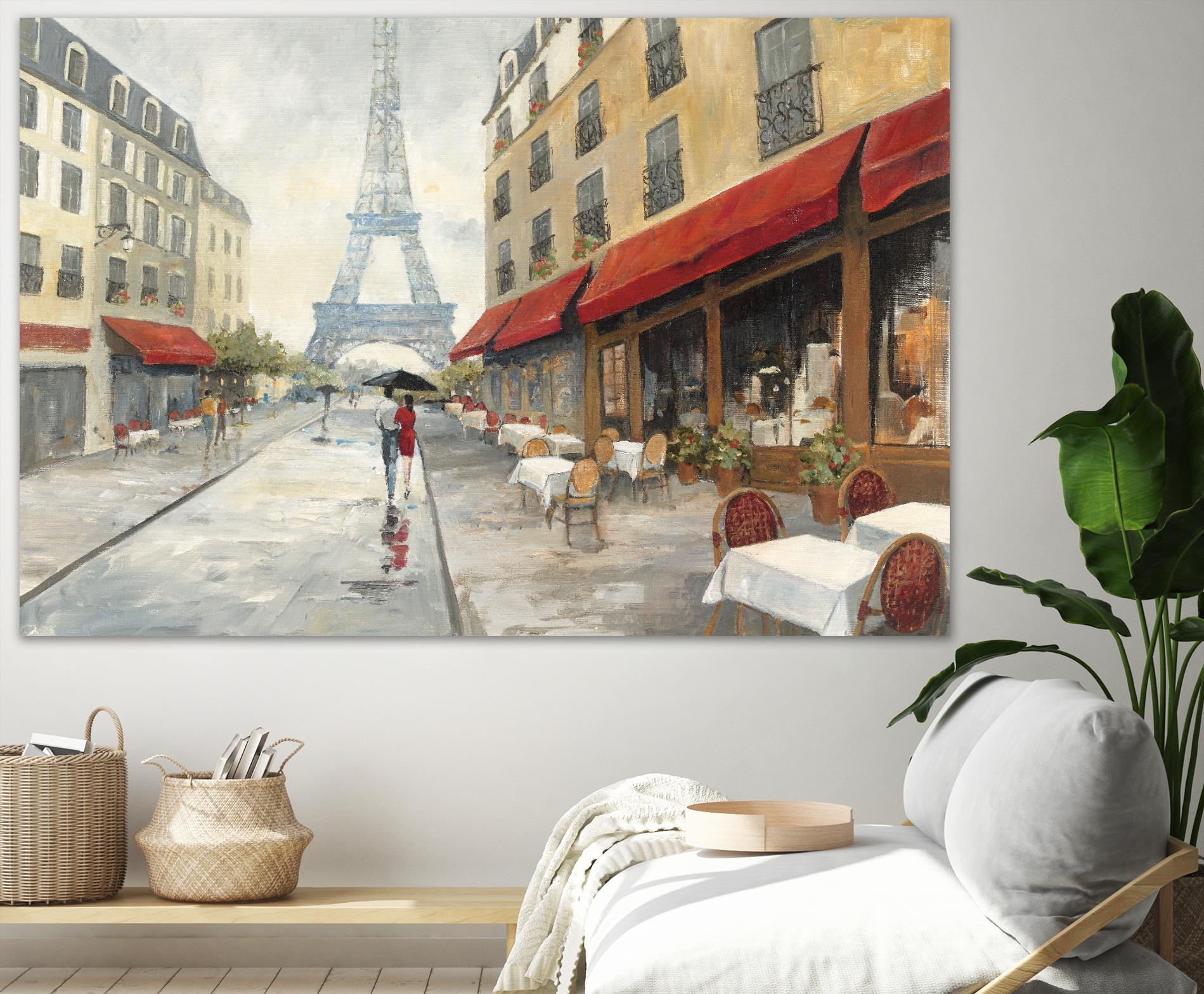 Morning in Paris by Avery Tillmon on GIANT ART - red city scene