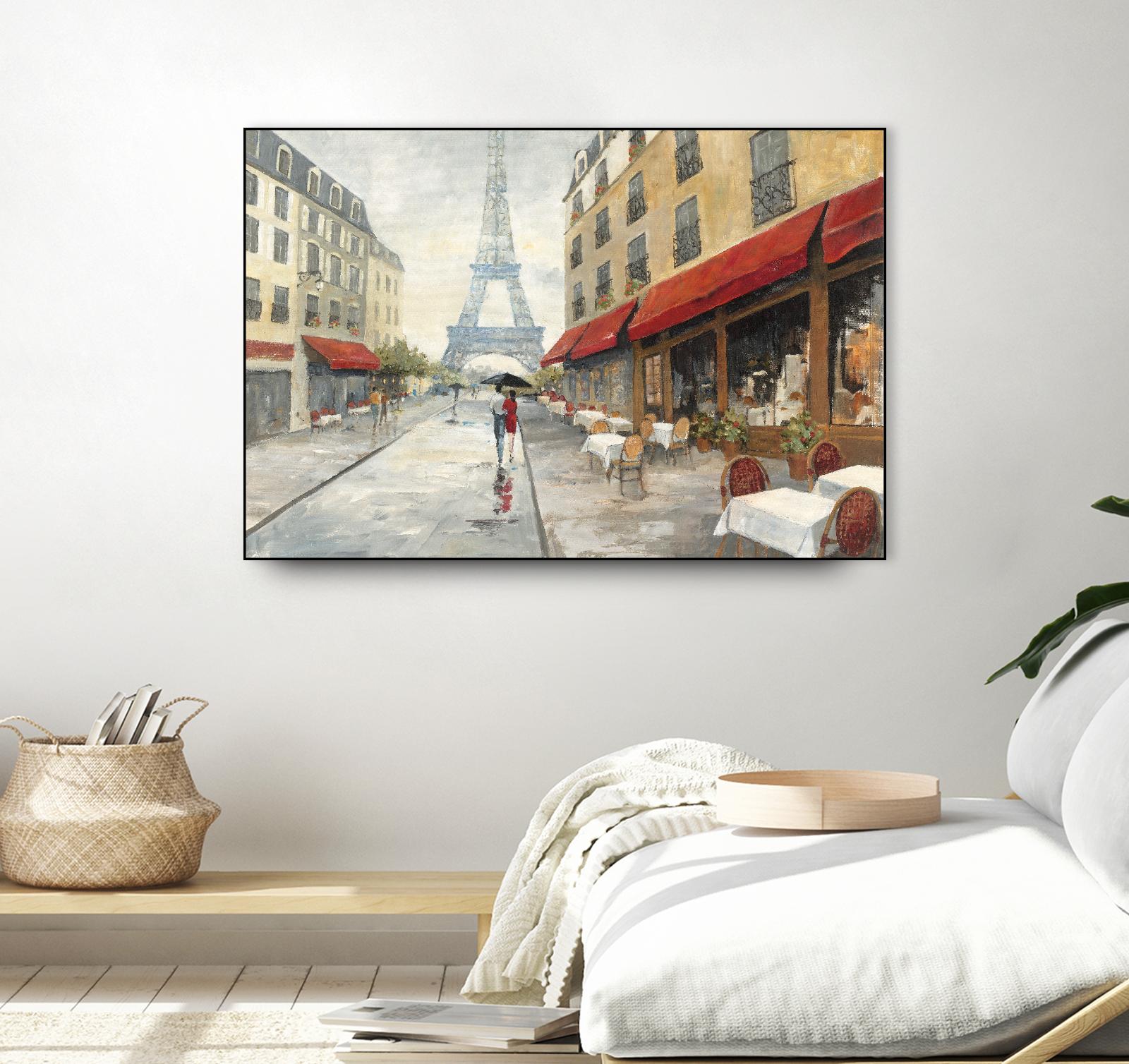 Morning in Paris by Avery Tillmon on GIANT ART - red city scene