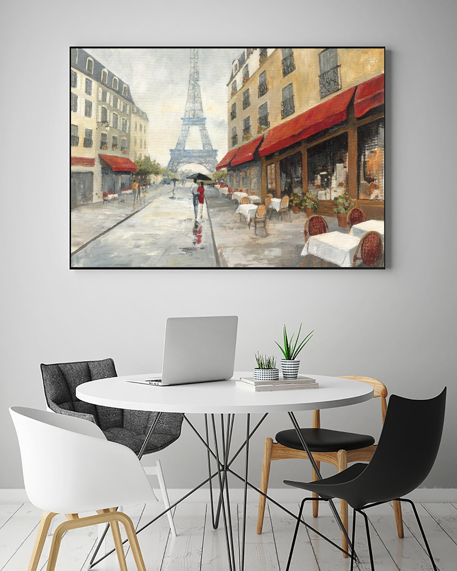 Morning in Paris by Avery Tillmon on GIANT ART - red city scene