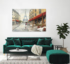Morning in Paris by Avery Tillmon on GIANT ART - red city scene