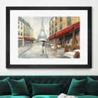 Morning in Paris by Avery Tillmon on GIANT ART - red city scene