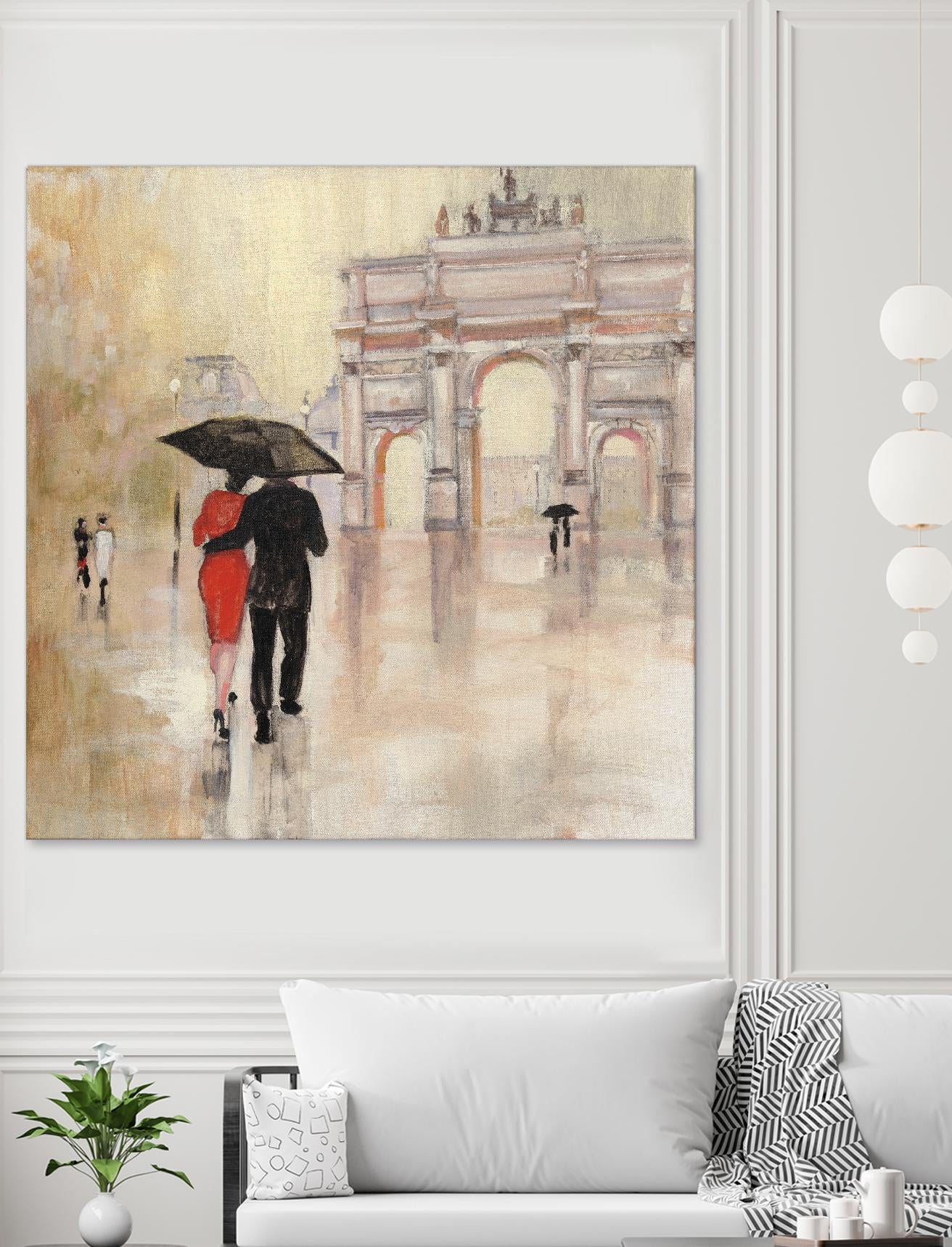 Romantic Paris II by Julia Purinton on GIANT ART - beige everyday life
